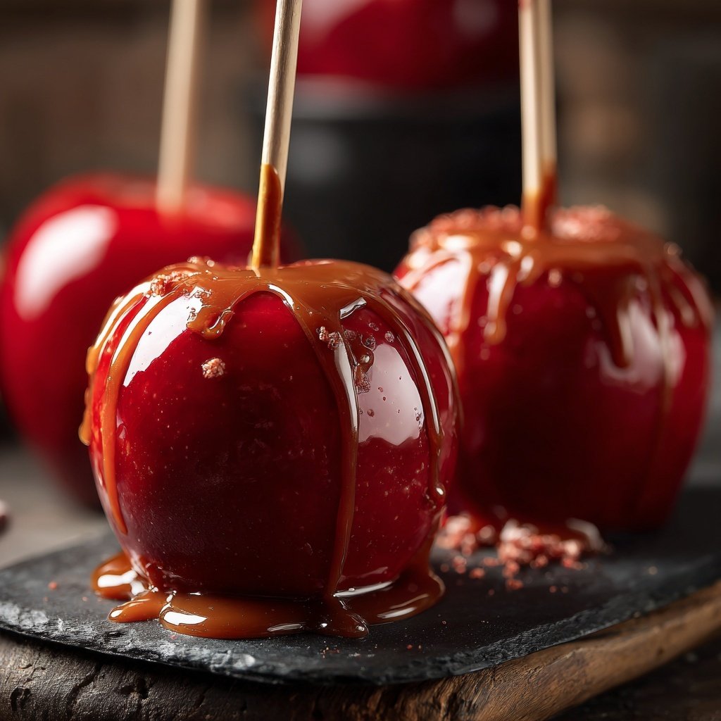 Red Glossy Candy Apples
