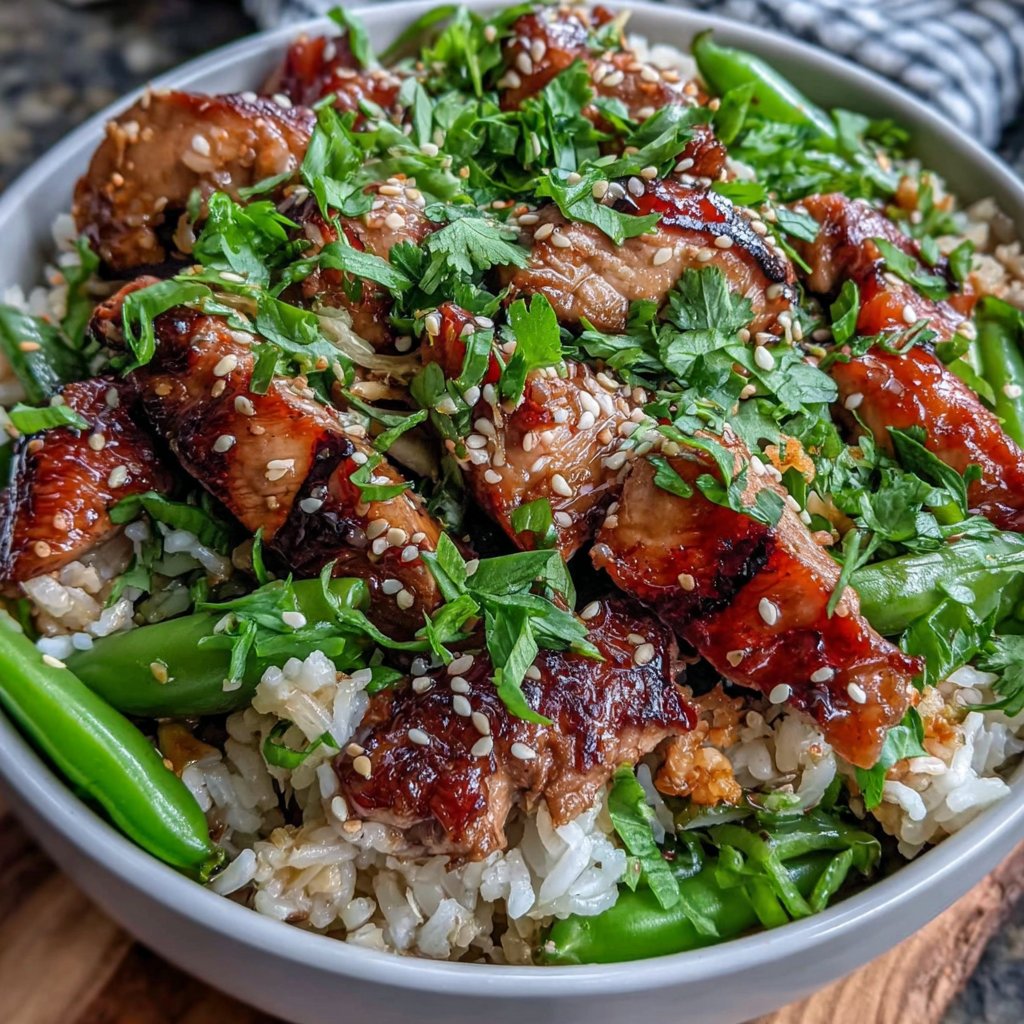 High Protein Chicken Rice Bowl