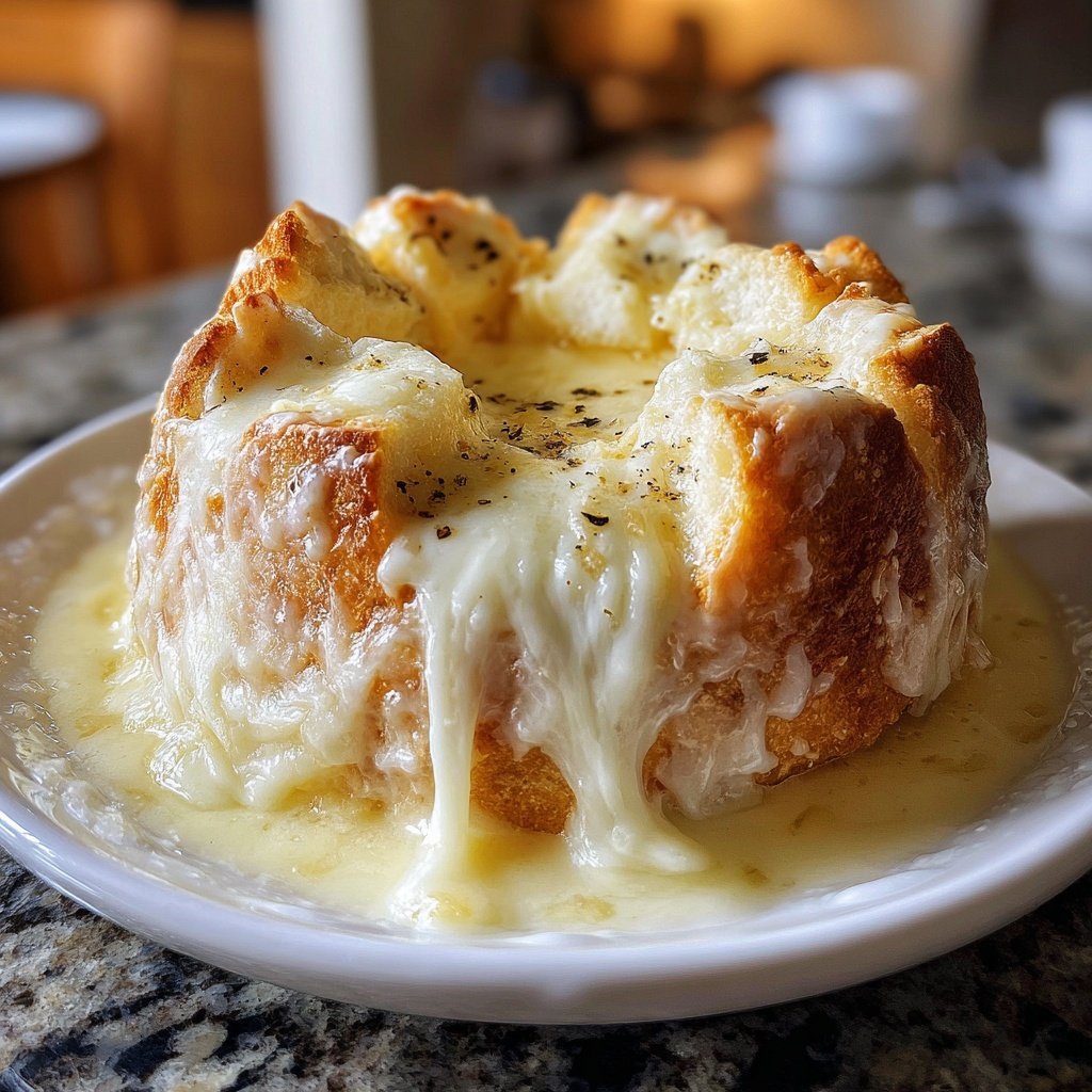Fondue with White Cheddar and Garlic