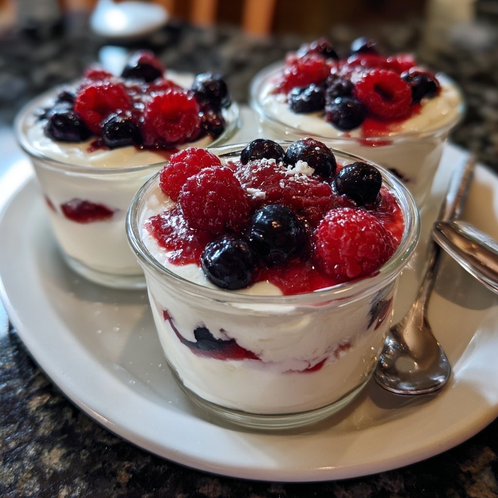 Vanilla Berry Yogurt Cups