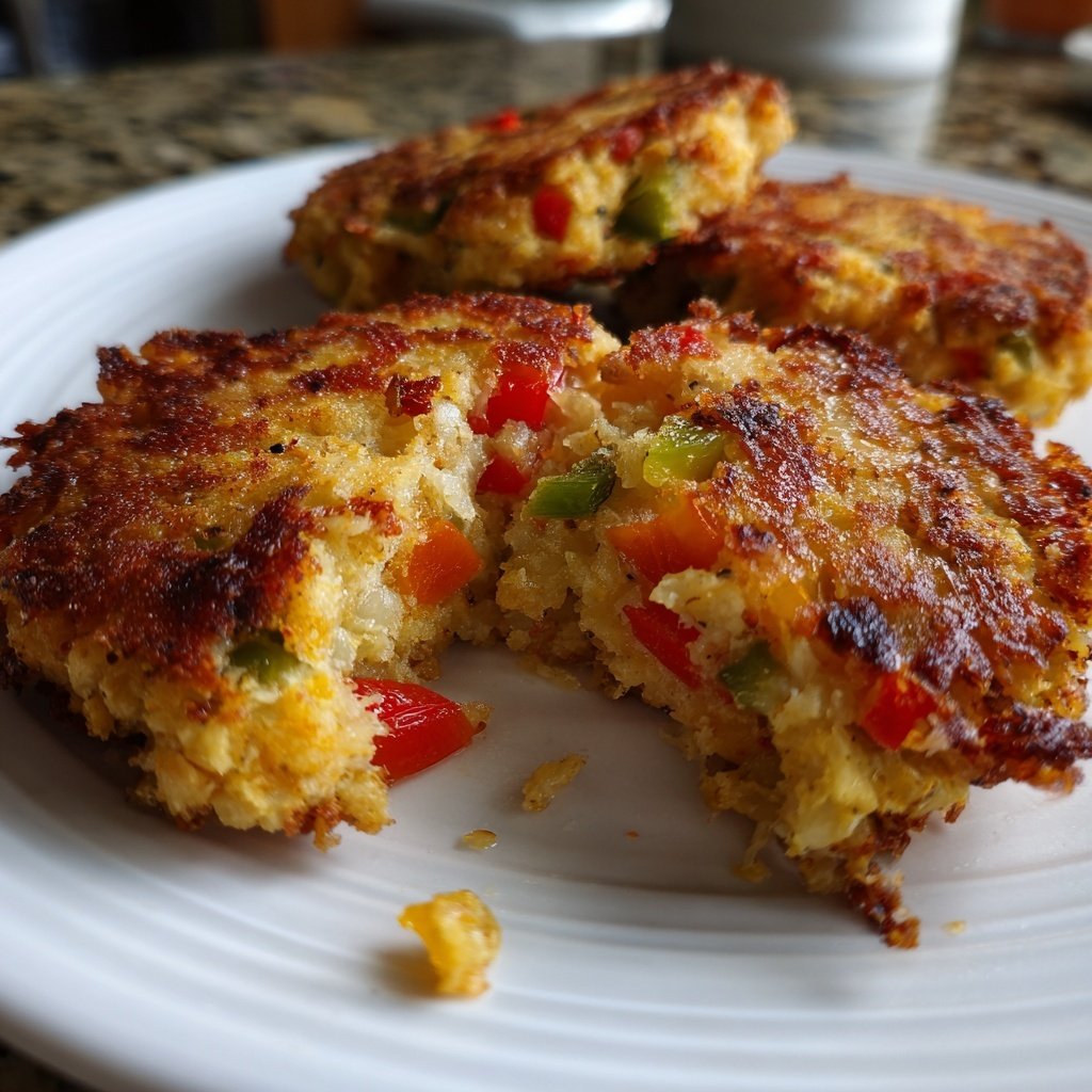 Baked Veggie Chickpea Cakes