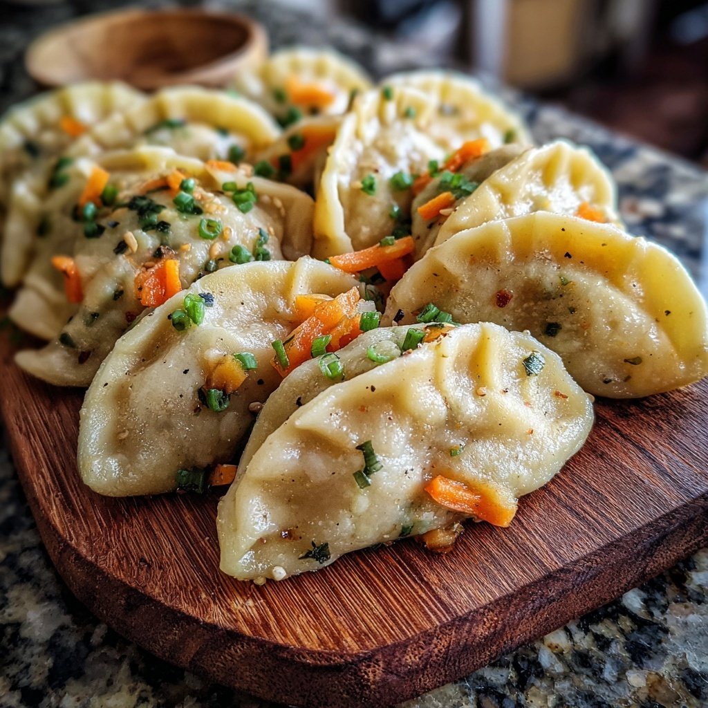 Super Bowl Party Food Veggie Dumplings