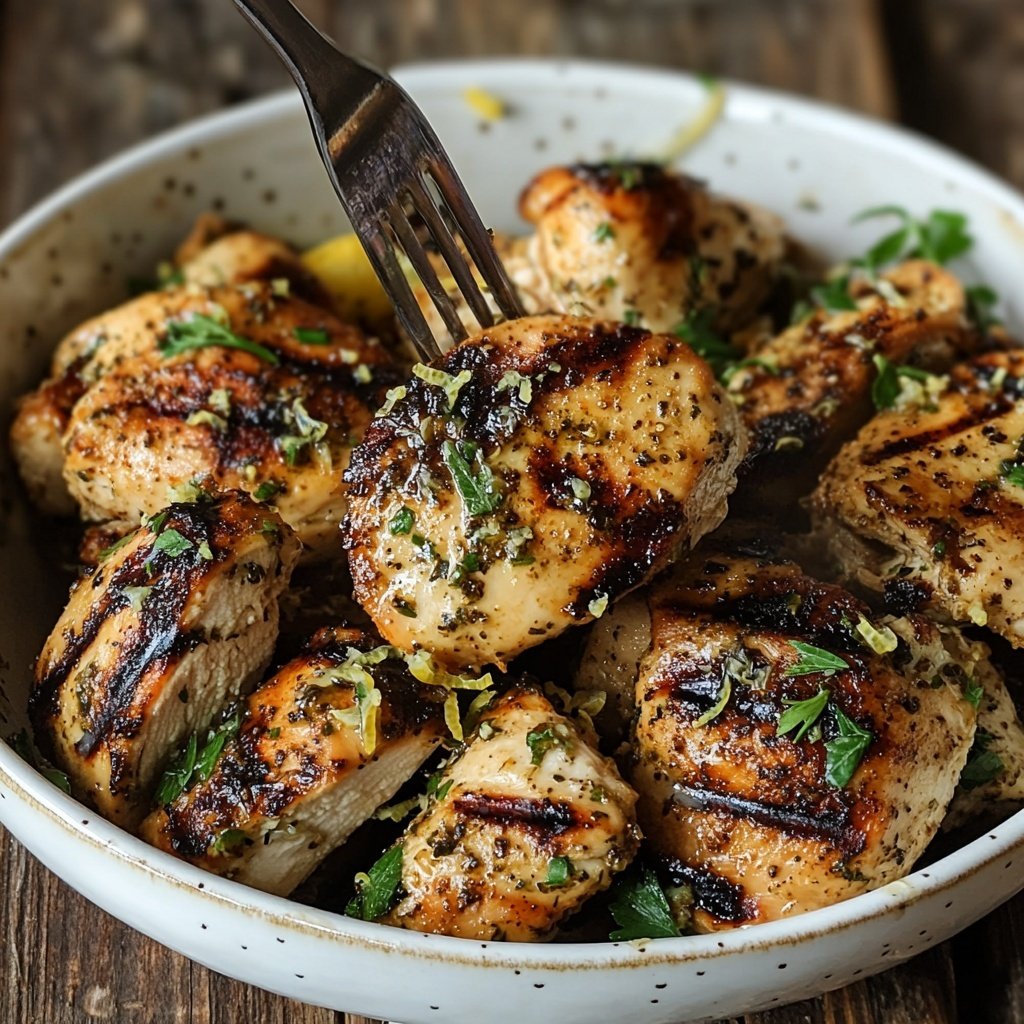 Grilled Lemon Herb Chicken Bowl