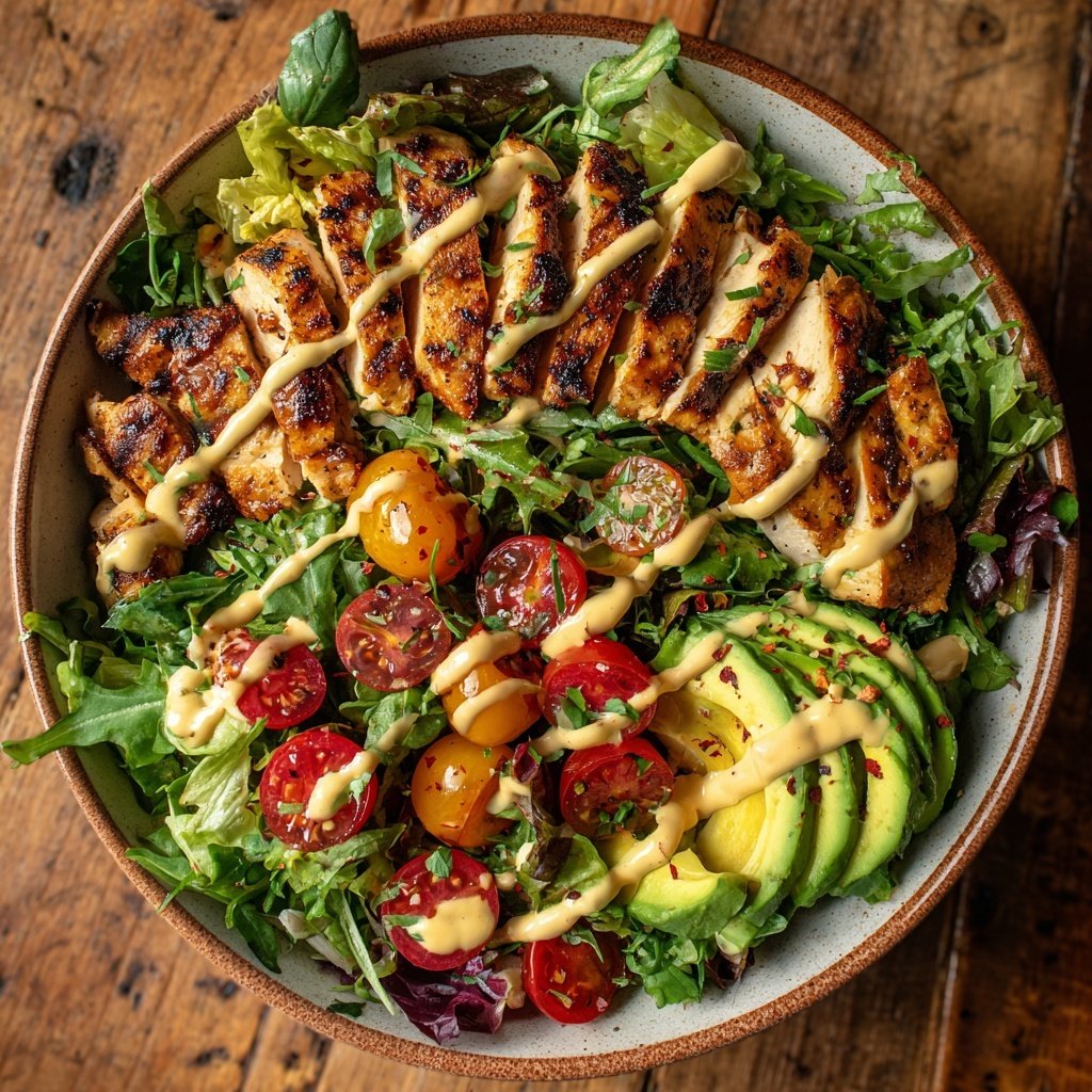 Healthy Grilled Chicken Salad Bowl