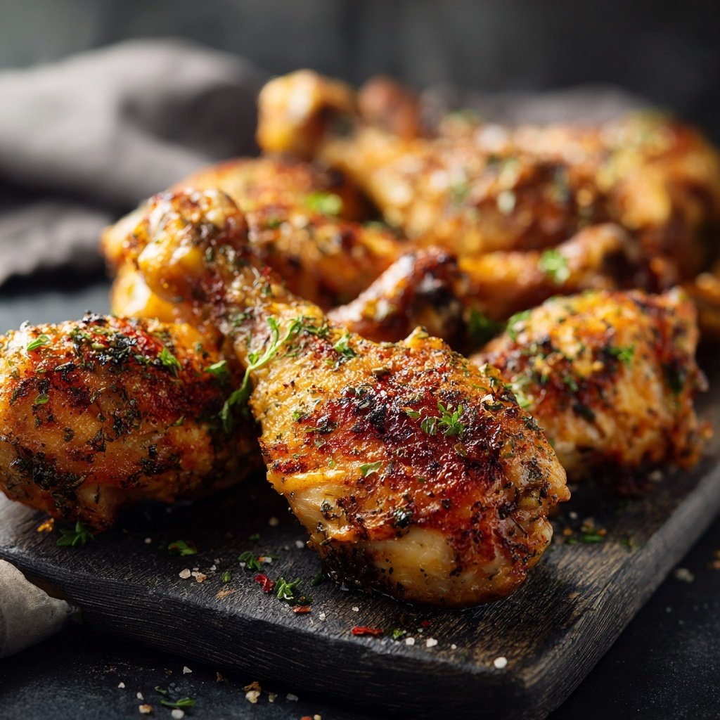 Crispy Oven Baked Chicken Drumsticks