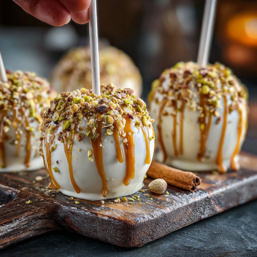 White Chocolate Candy Apples