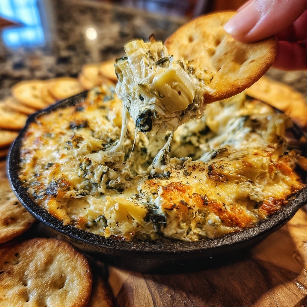 Super Bowl Spinach Artichoke Dip