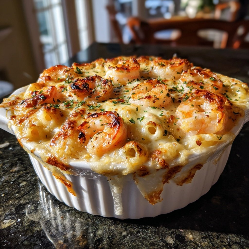 Shrimp Alfredo Bake