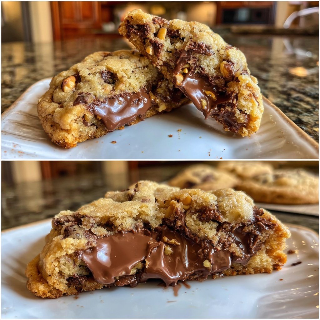 Super Bowl Desserts Fudge Stuffed Cookies