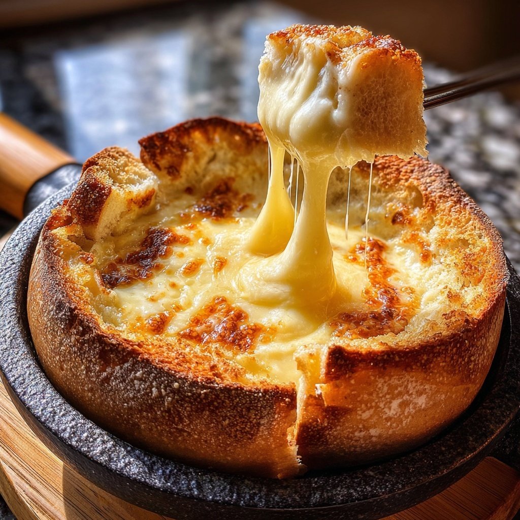 Fondue with Raclette Cheese