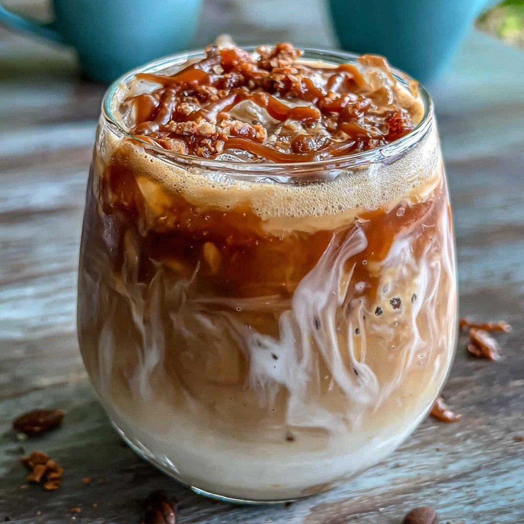 Low Calorie Iced Caramel Latte Drink