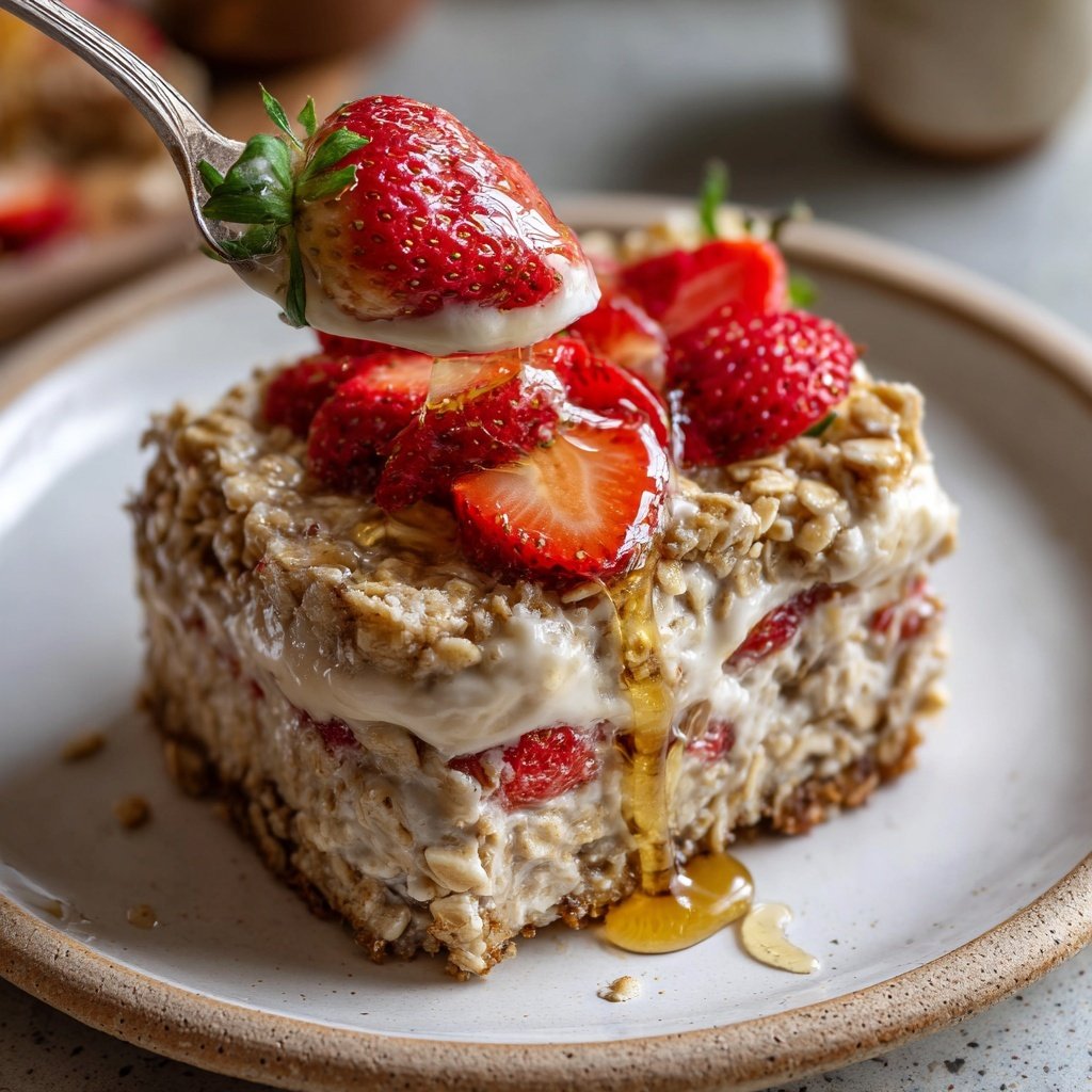 Strawberry Cheesecake Protein Oats