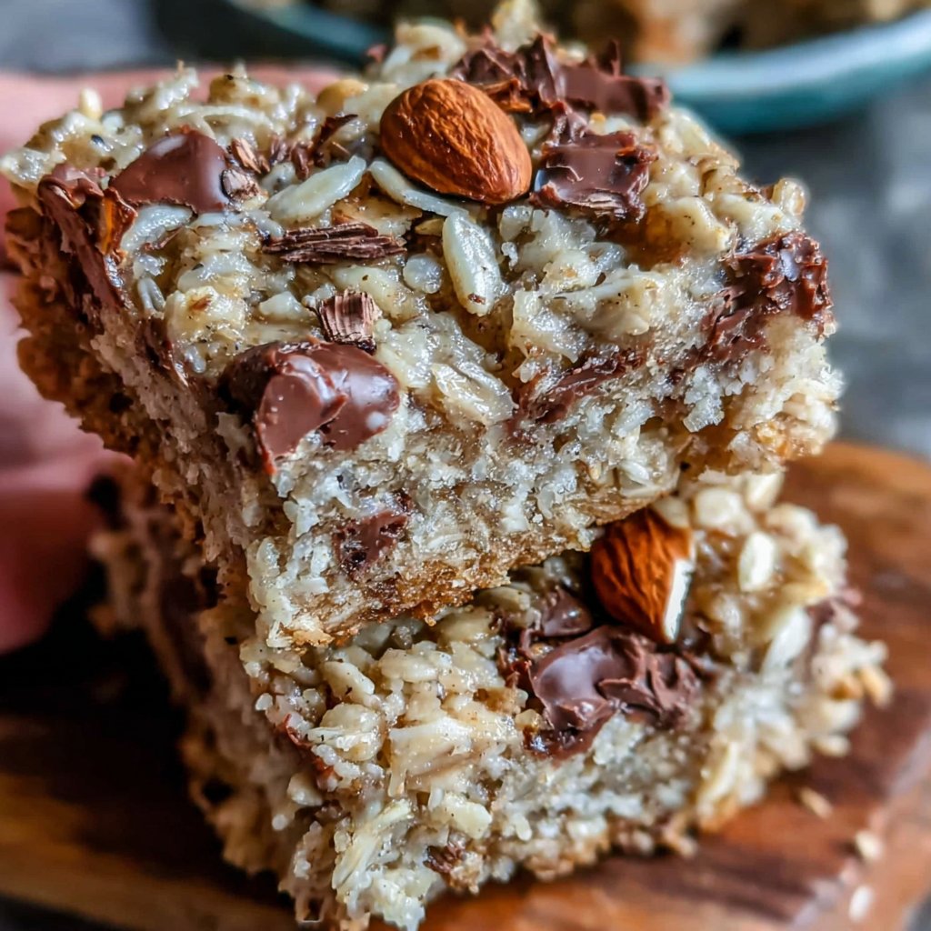 Healthy Peanut Butter Oat Snack Squares