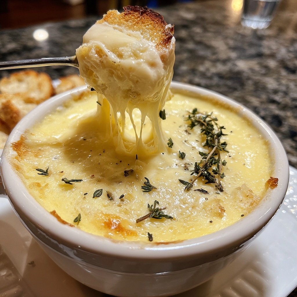 Fondue with Camembert and Thyme