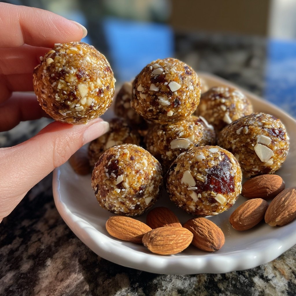 Healthy Almond Date Snack Bites