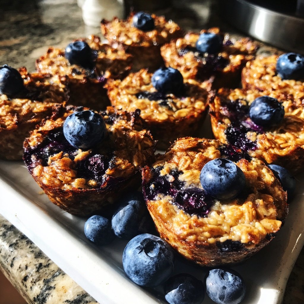 Blueberry Baked Oatmeal Cups