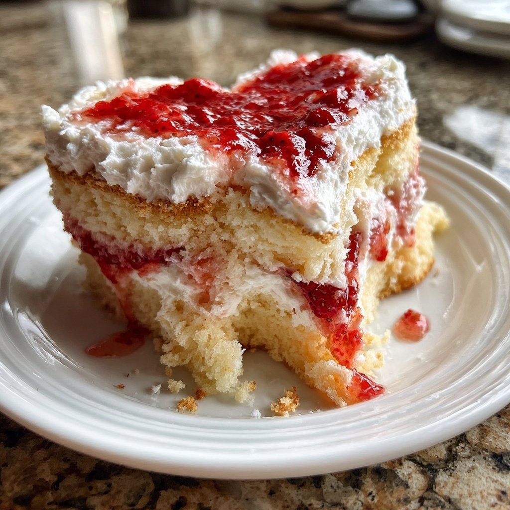 Mini Heart Cake with Strawberry Honey Cream