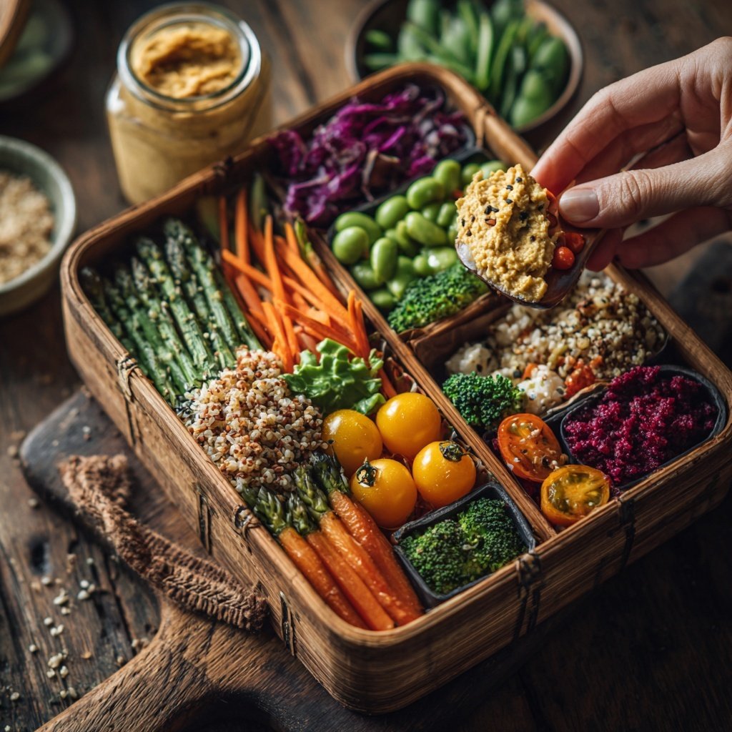 Healthy Lunch Veggie Bento Box