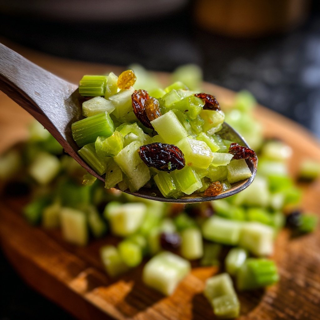 Celery Apple Raisin Salad
